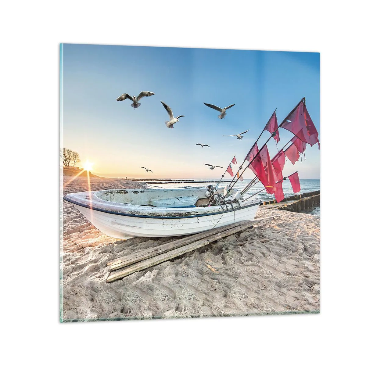 Tablou pe sticlă - O odihnă binemeritată - 50x50 cm