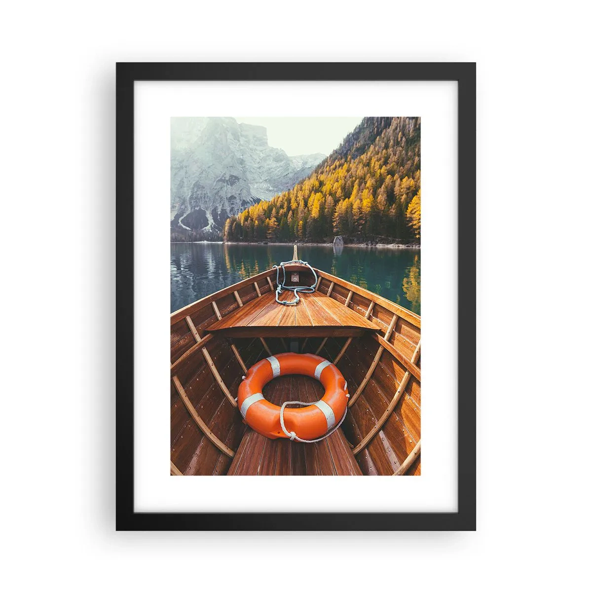 Poster în ramă neagră - Excursie pe munte - 30x40 cm