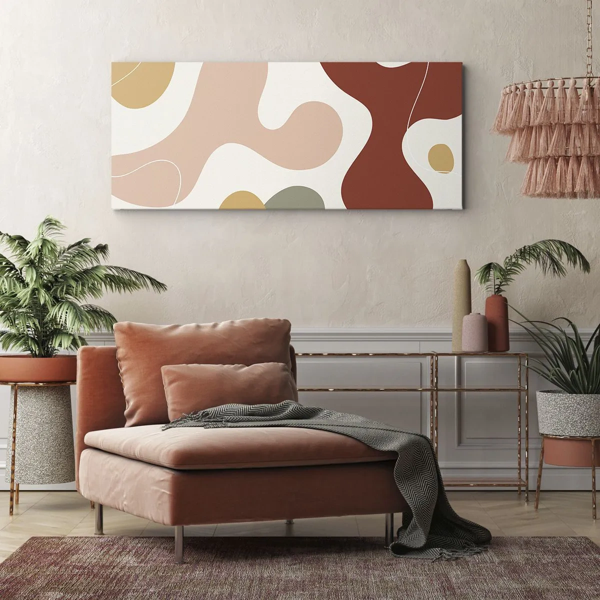 Tablou pe pânză - Pete colorate? - 100x40 cm