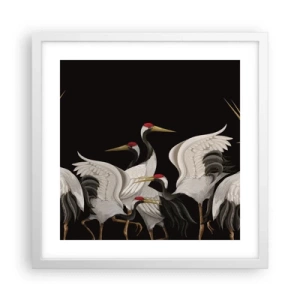 Poster în ramă albă - Problemele importante ale păsărilor - 40x40 cm