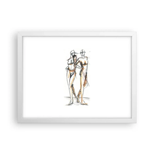 Poster în ramă albă - Un studiu de farmec - 40x30 cm