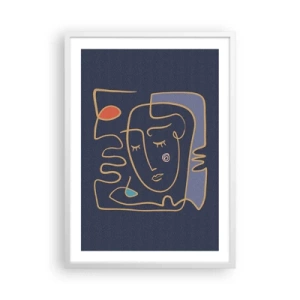 Poster în ramă albă - În reverie - 50x70 cm