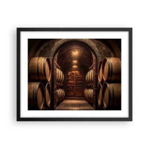 Poster în ramă neagră - Beciul cu atmosferă - 50x40 cm