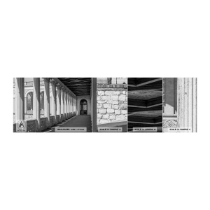 Mostră tapet autocolant Deluxe Sticker - Arcadă însorită - Coloane, Arhitectură, Clasic - 100x30 cm