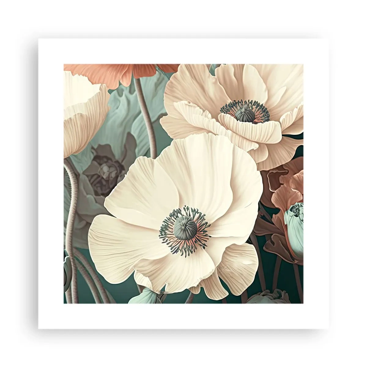 Poster - Șoapta macilor - 40x40 cm