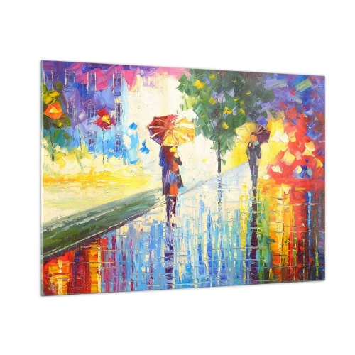 Tablou pe sticlă - Și totul este clar - 100x70 cm
