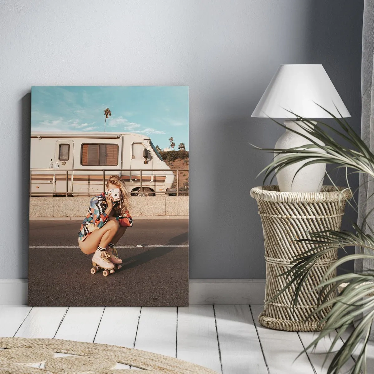 Tablou pe pânză - Zâmbiți, vă rog! - 80x120 cm