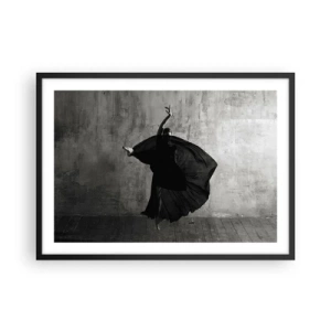 Poster în ramă neagră - Un pas pasional - 70x50 cm