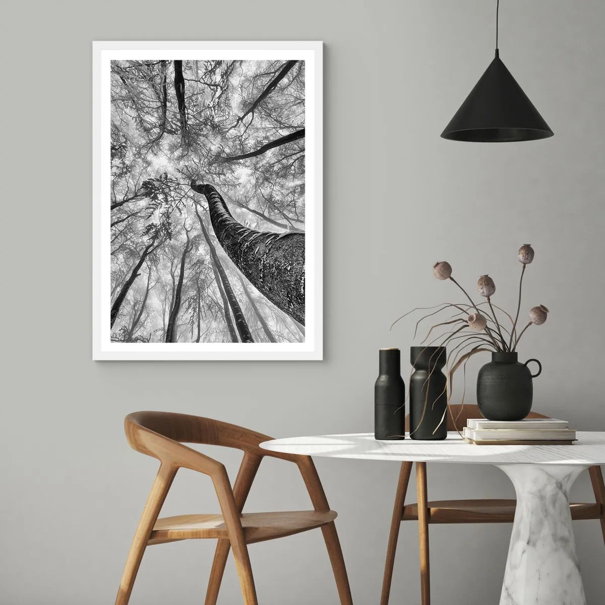 Poster în ramă albă - Cursa spre lumină - 61x91 cm