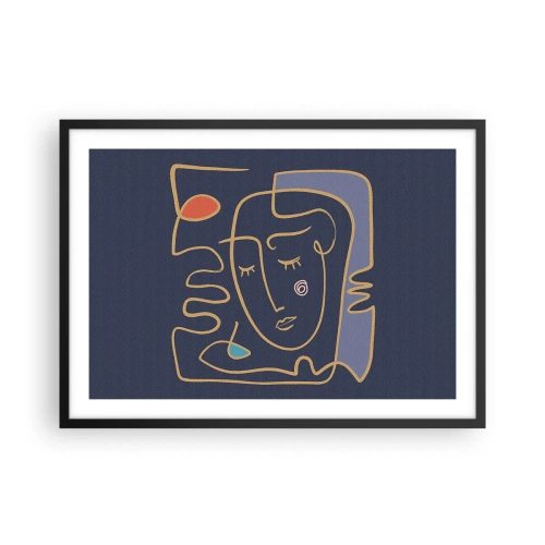 Poster în ramă neagră - În reverie - 70x50 cm