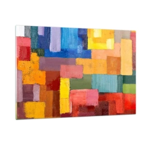 Tablou pe sticlă - Fiecare diferită, toate colorate - 120x80 cm