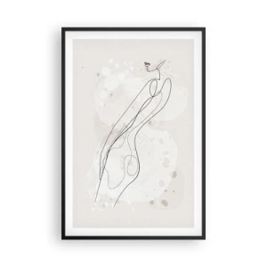 Poster în ramă neagră - Să rătăcești cu privirea - 61x91 cm