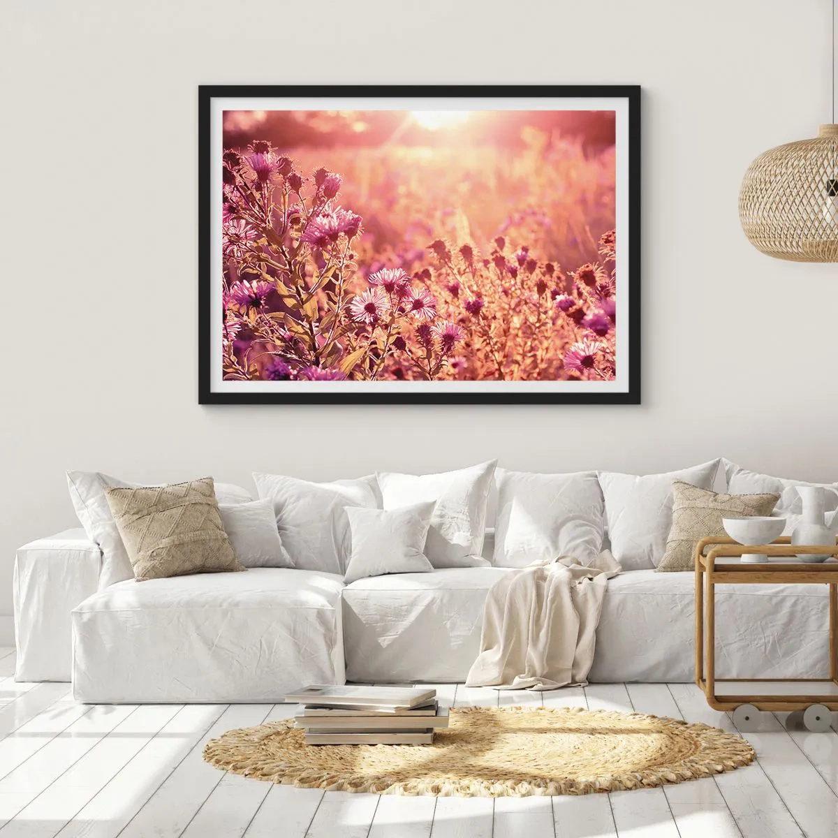 Poster în ramă neagră - Înainte ca vara să plece - 40x30 cm