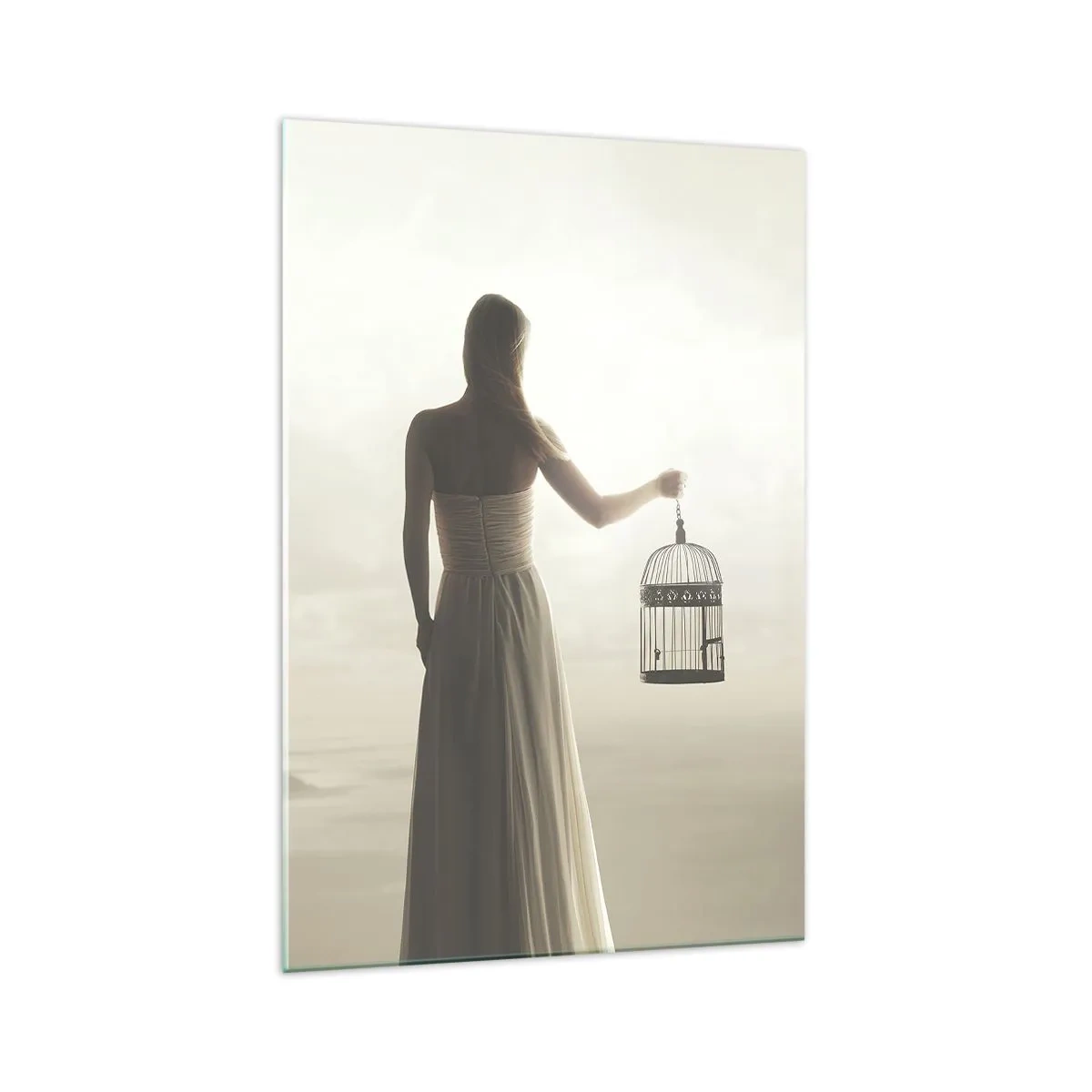 Tablou pe sticlă - Fii liberă - 70x100 cm