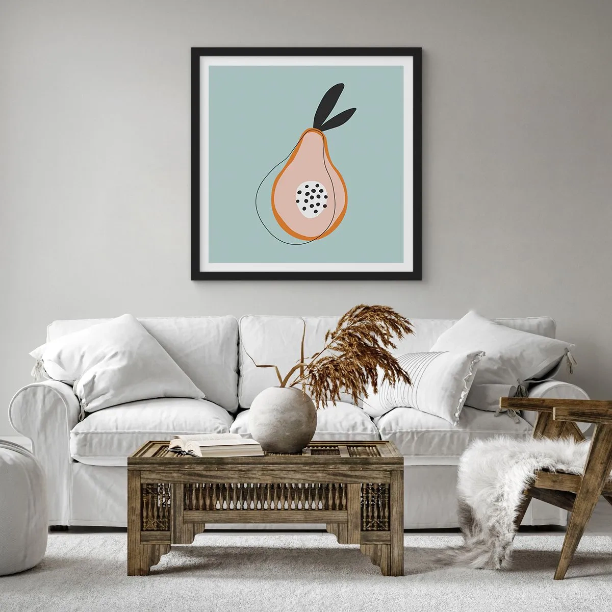 Poster în ramă neagră - Pătrunzând în natura lucrurilor - 40x40 cm