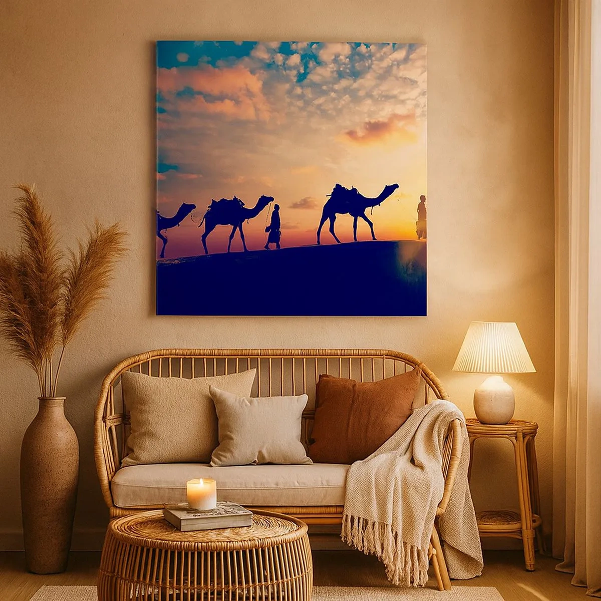 Tablou pe pânză - Spiritul misterios al Orientului - 30x30 cm