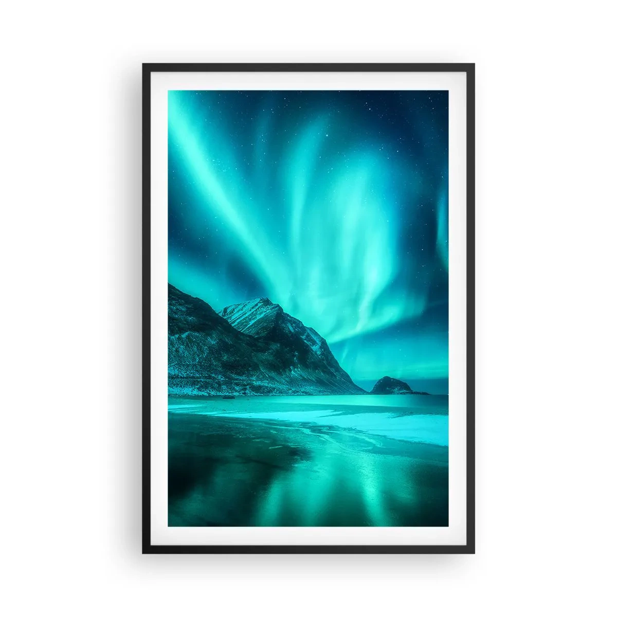Poster în ramă neagră - Minunile din nord - 61x91 cm