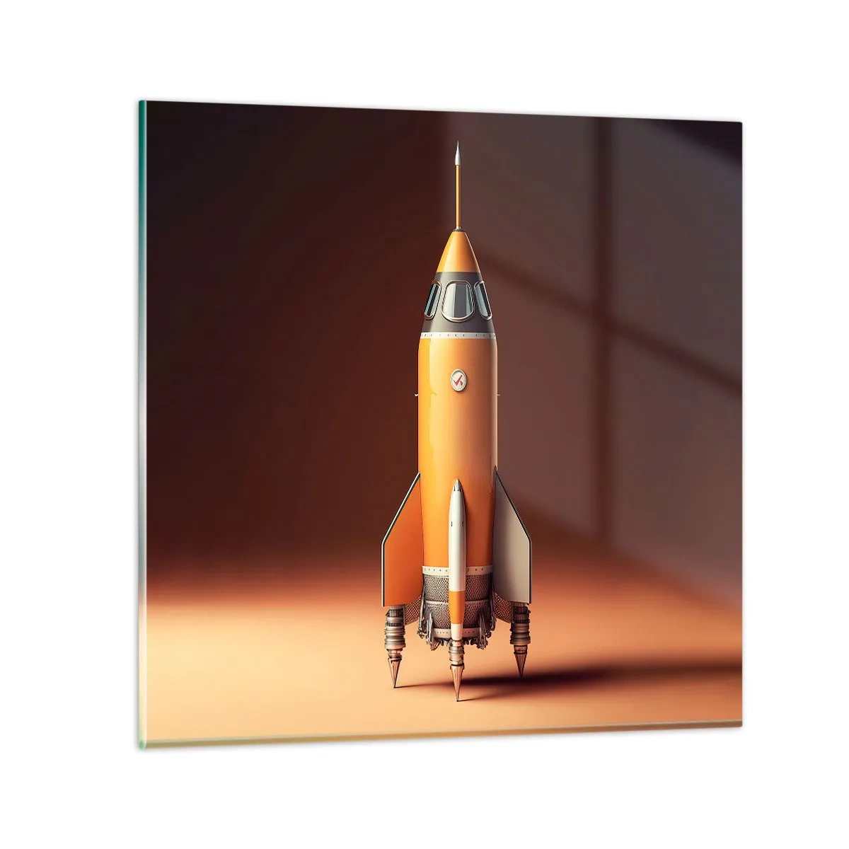 Tablou pe sticlă - Totul începe cu un vis - 30x30 cm