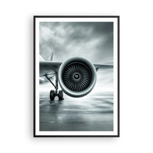 Poster în ramă neagră - Ce putere! - 70x100 cm