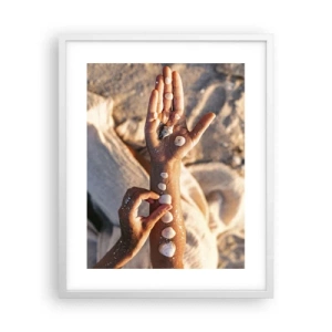 Poster în ramă albă - Frumusețe la îndemână - 40x50 cm