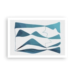 Poster - Abstracție: relație turcoaz - 91x61 cm