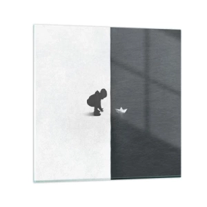 Tablou pe sticlă - Marea expediție - 50x50 cm