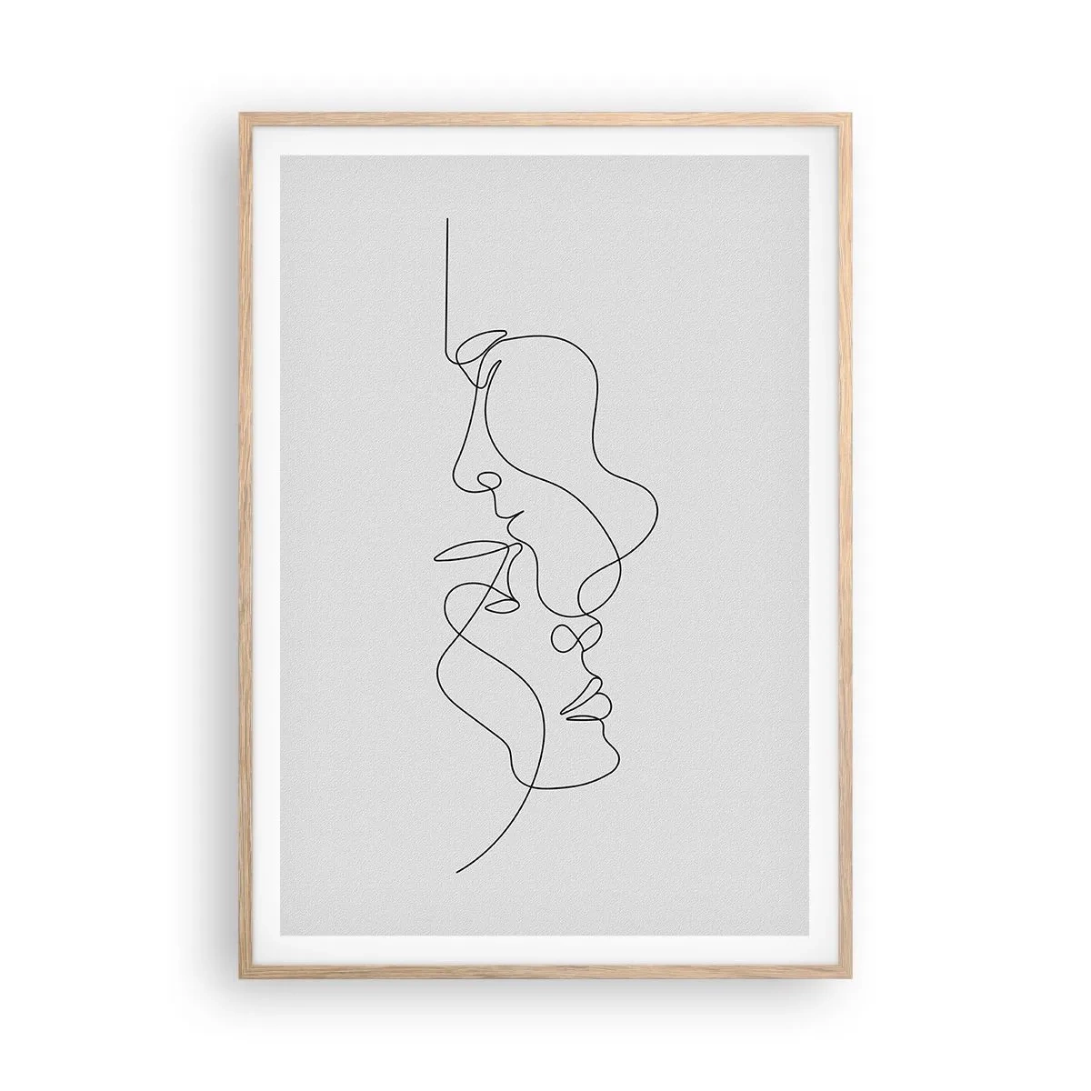 Poster în ramă de stejar deschis - Dorință vorace - 70x100 cm