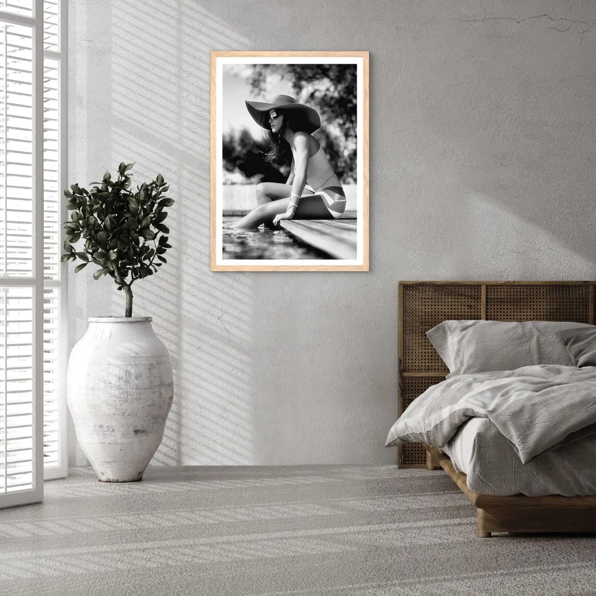 Poster în ramă de stejar deschis - Vis de vară - 61x91 cm