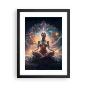 Poster în ramă neagră - Flux de energie bună - 30x40 cm