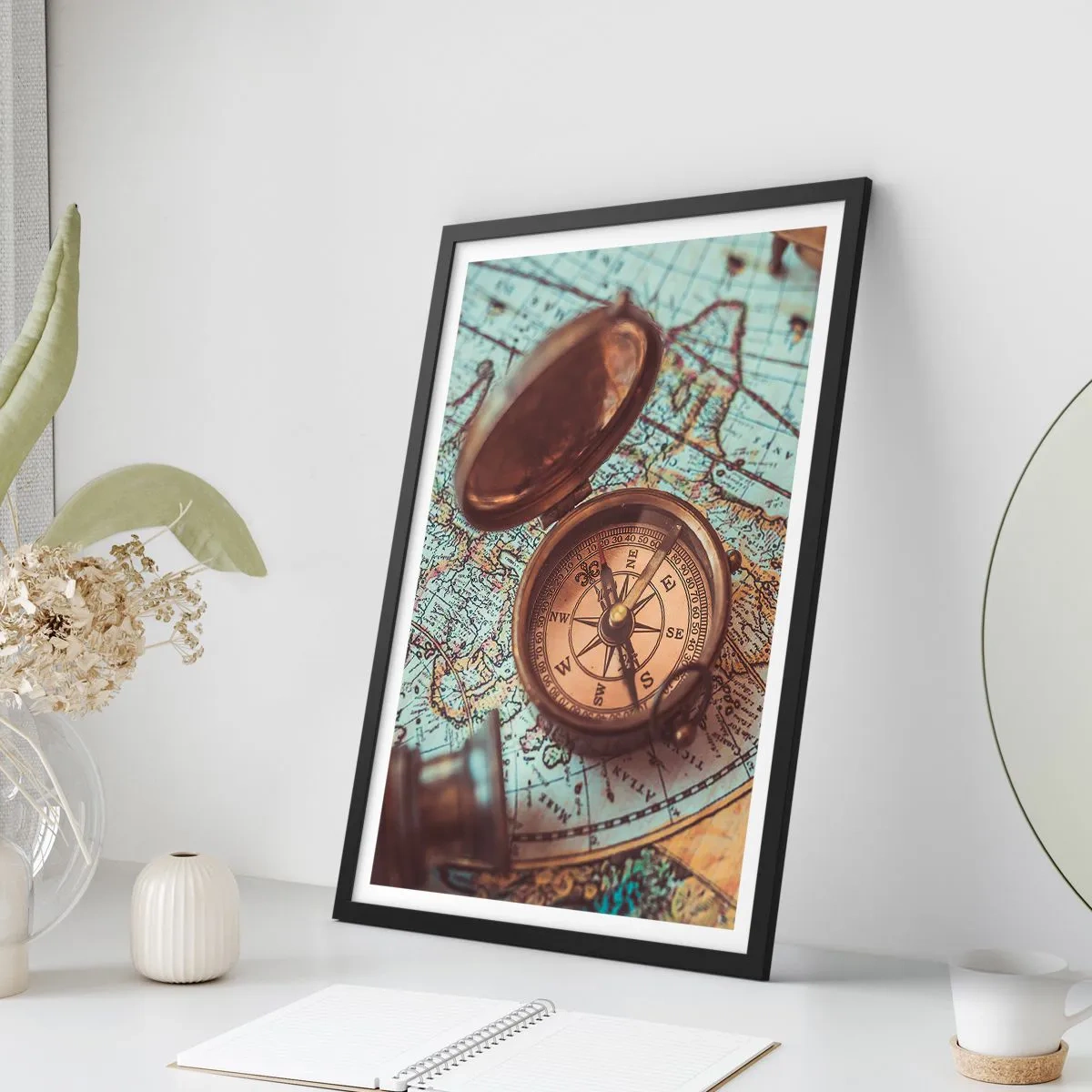 Poster în ramă neagră - Pentru aventurierul din tine - 70x100 cm