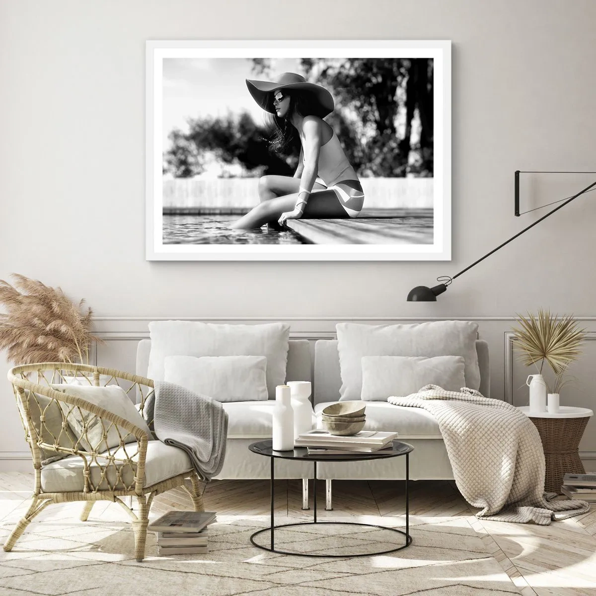 Poster în ramă albă - Vis de vară - 100x70 cm