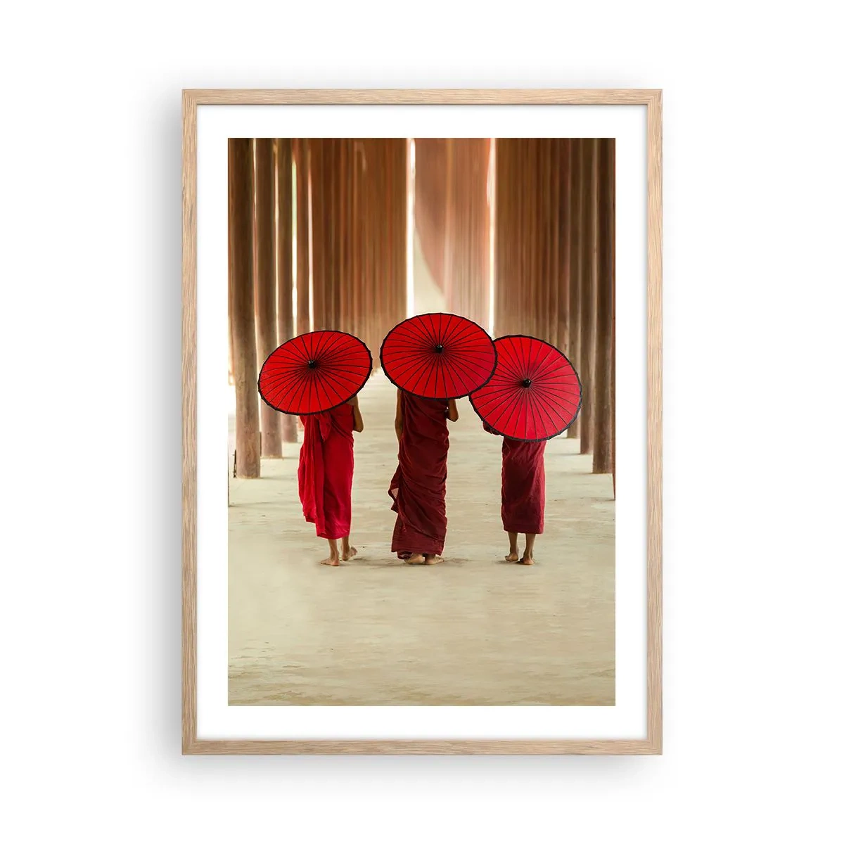 Poster în ramă de stejar deschis - Pe drumul spre Tărâmul Pur - 50x70 cm