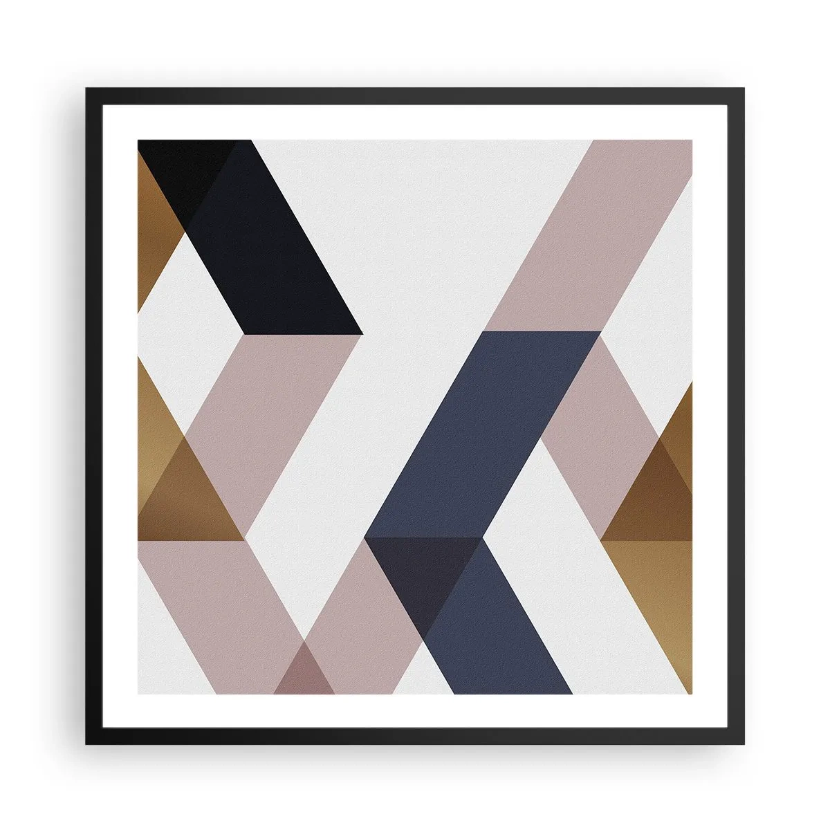 Poster în ramă neagră - Planuri și unghiuri - 60x60 cm