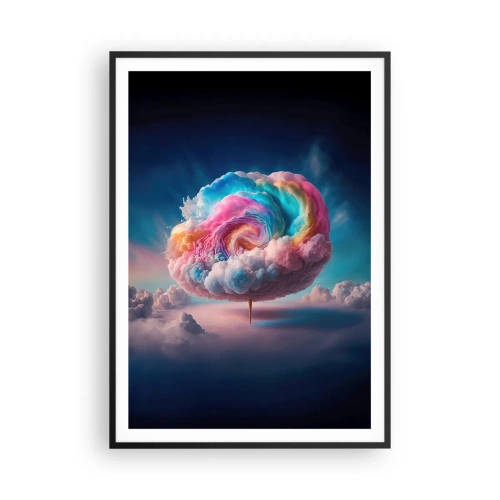 Poster în ramă neagră - Visul unui parc de distracții - 70x100 cm