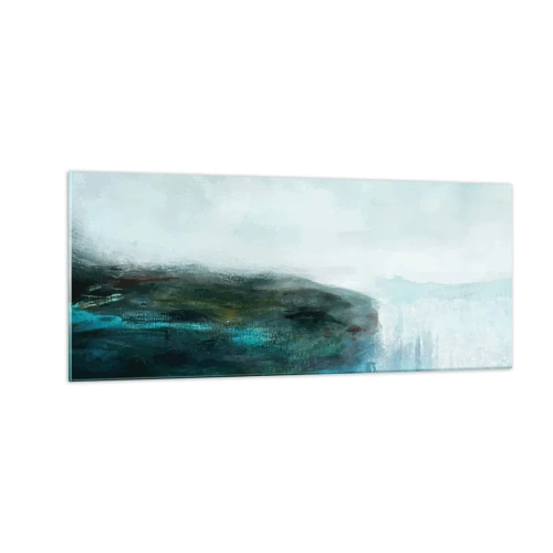 Tablou pe sticlă - Abstracție maritimă - 100x40 cm