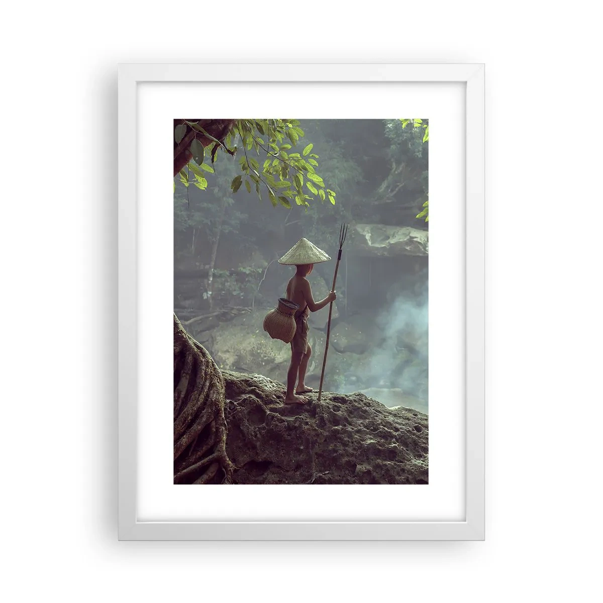 Poster în ramă albă - Prietenul naturii - 30x40 cm