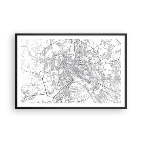 Poster în ramă neagră - Cerc roman - 91x61 cm