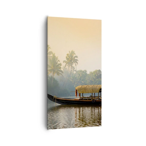 Tablou pe pânză - Casă pe râu - 65x120 cm