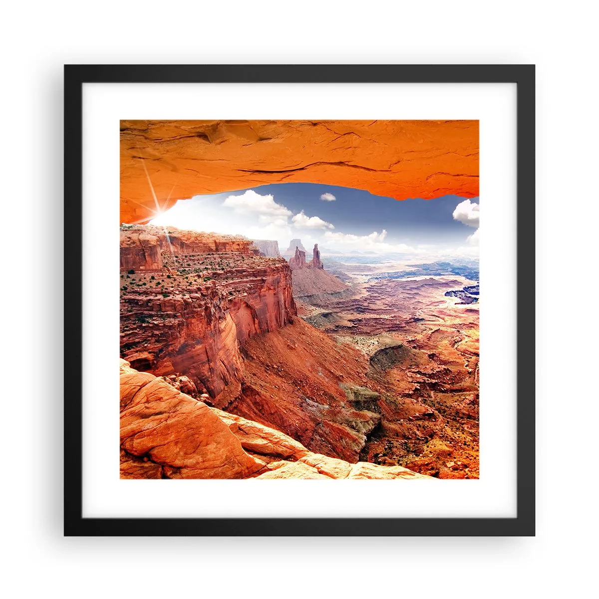 Poster în ramă neagră - Sculptat de natura însăși - 40x40 cm