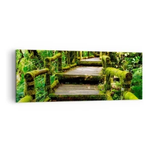 Tablou pe pânză - Coridorul verde - 140x50 cm