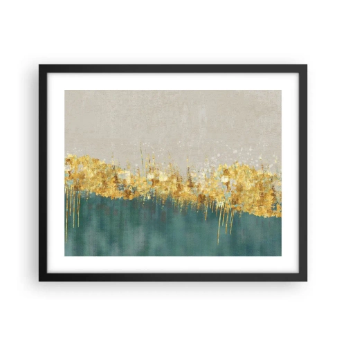 Poster în ramă neagră - Frontiera de aur - 50x40 cm