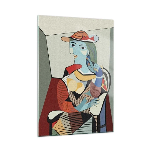 Tablou pe sticlă - Prin ochii lui Picasso - 50x70 cm