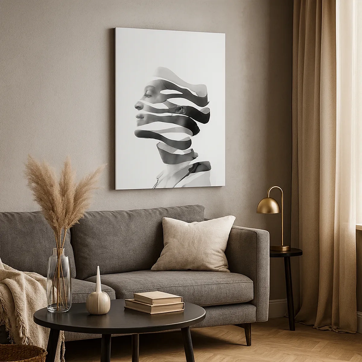 Tablou pe pânză - Un portret suprarealist - 50x70 cm