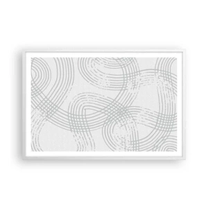 Poster în ramă albă - Nu există o cale ușoară - 91x61 cm