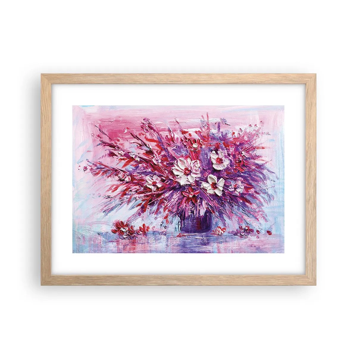 Poster în ramă de stejar deschis - Inocență și pasiune - 40x30 cm