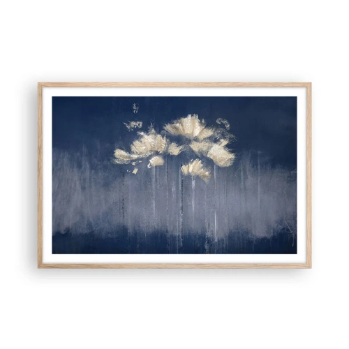 Poster în ramă de stejar deschis - Ca petalele în vânt - 91x61 cm