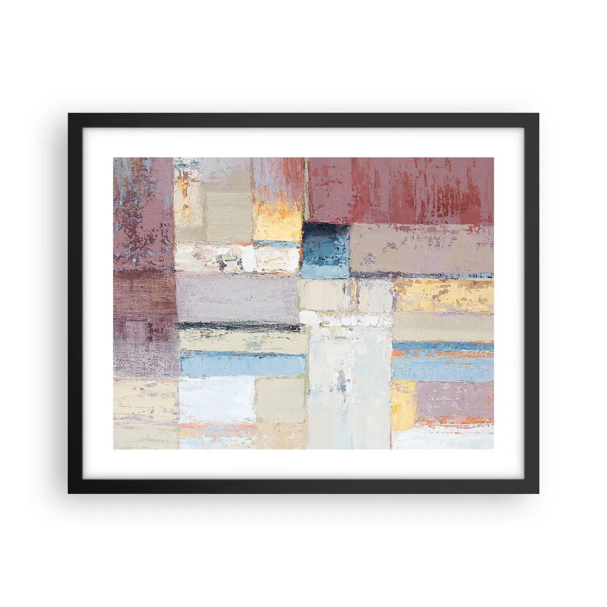 Poster în ramă neagră - Liniștea geometriei - 50x40 cm