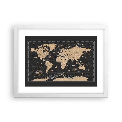 Poster în ramă albă - Limitele lumii mele - 40x30 cm