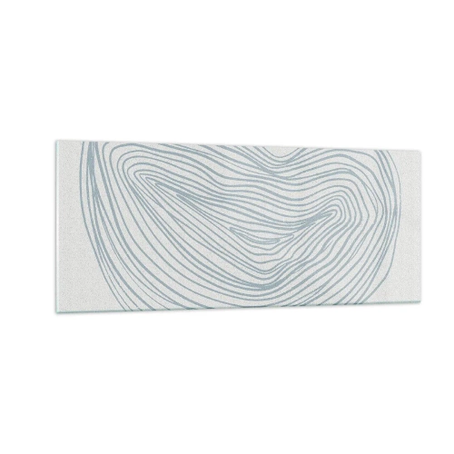 Tablou pe sticlă - Zâmbet de picături - 100x40 cm