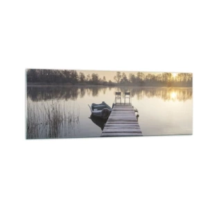 Tablou pe sticlă - O să mă întorc în curând - 140x50 cm